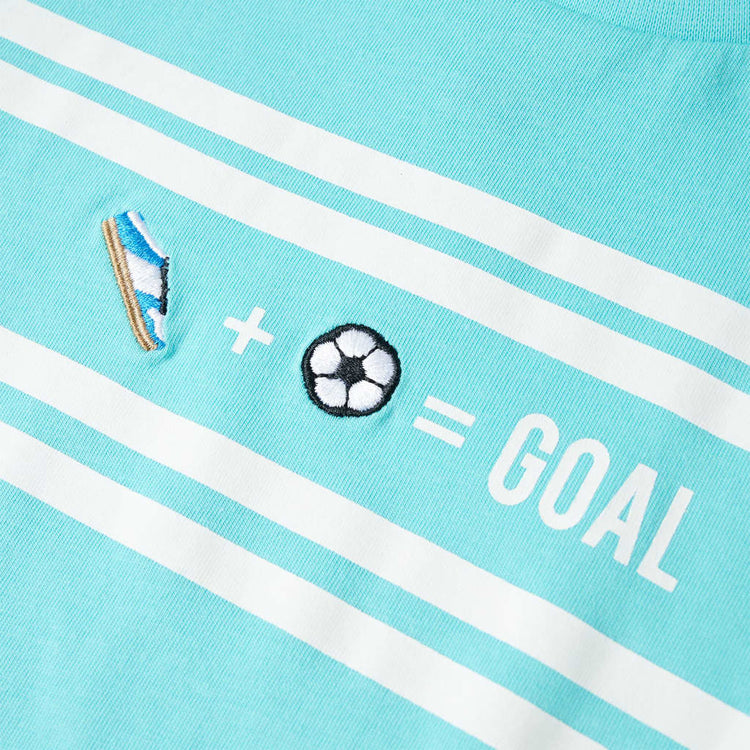 Maglietta per Bambini con Design GOAL Acqua 116 12456