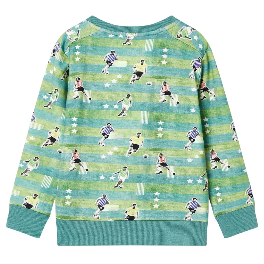 Felpa da Bambino Verde Chiaro Mélange 104cod mxl 86777