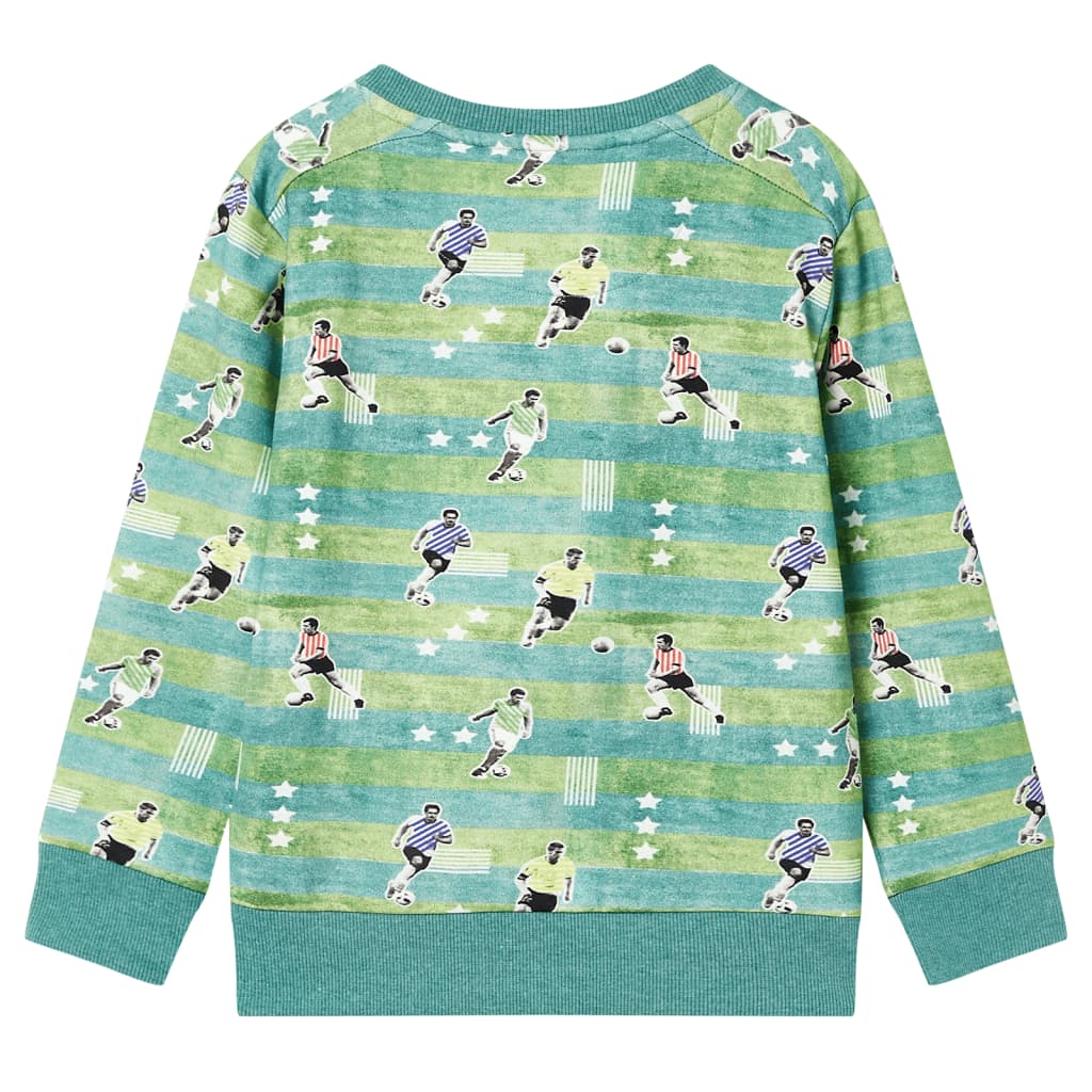 Felpa da Bambino Verde Chiaro Mélange 116cod mxl 110759