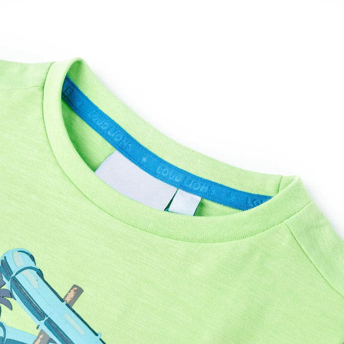 Maglietta da Bambino Verde Neon 92 12469