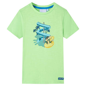 Maglietta da Bambino Verde Neon 104 12470