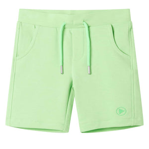 Pantaloncini da Bambino Verde Fluo 92 12504