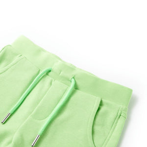 Pantaloncini da Bambino Verde Fluo 92 12504