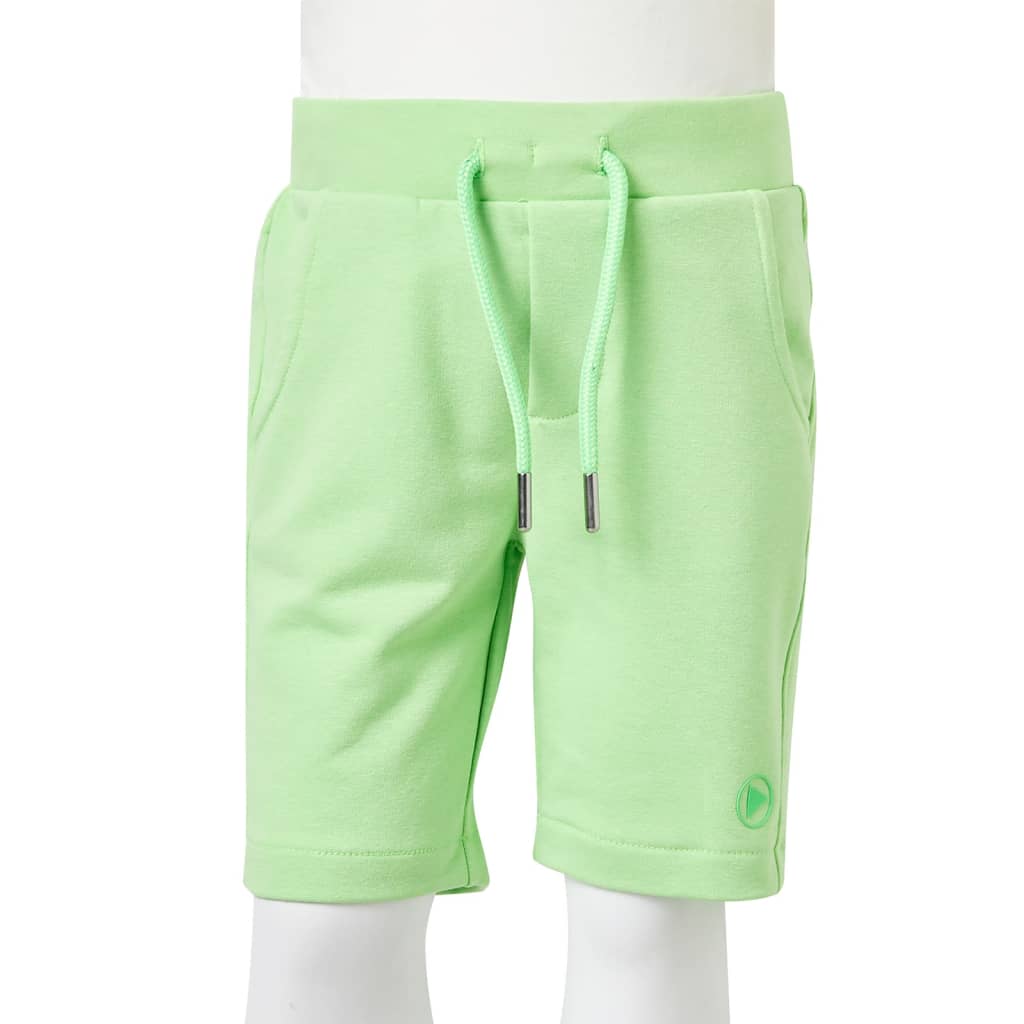 Pantaloncini da Bambino Verde Fluo 92 12504