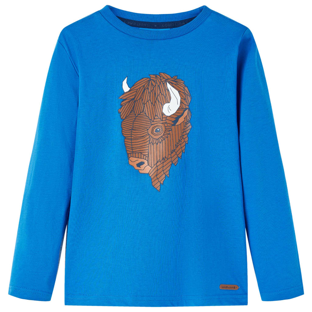 Maglietta per Bambini a Maniche Lunghe Blu Cobalto 92cod mxl 117194