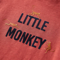 Maglietta per Bambini Maniche Lunghe Little Monkey Rosso Bruciato 104 13030