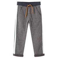 Pantaloni Tuta per Bambini Grigio Scuro Mélange 104 13095