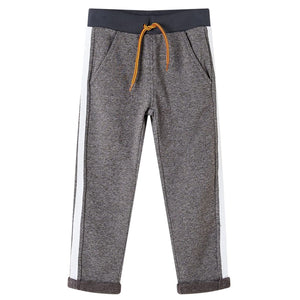 Pantaloni Tuta per Bambini Grigio Scuro Mélange 128 13097