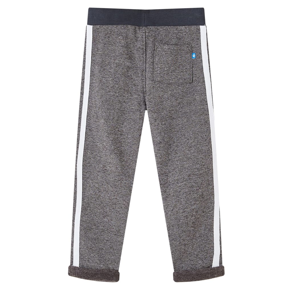 Pantaloni Tuta per Bambini Grigio Scuro Mélange 128 13097