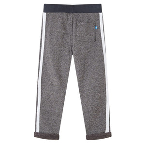 Pantaloni Tuta per Bambini Grigio Scuro Mélange 128 13097