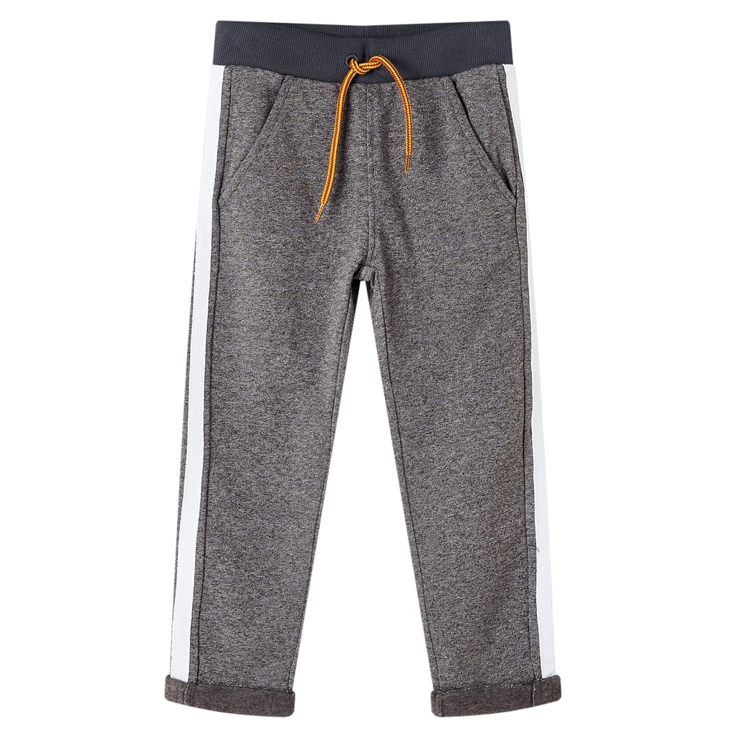 Pantaloni Tuta per Bambini Grigio Scuro Mélange 140 13098