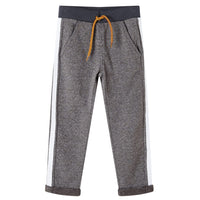 Pantaloni Tuta per Bambini Grigio Scuro Mélange 140 13098