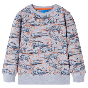 Felpa per Bambini Grigio Mélange 128cod mxl 132409