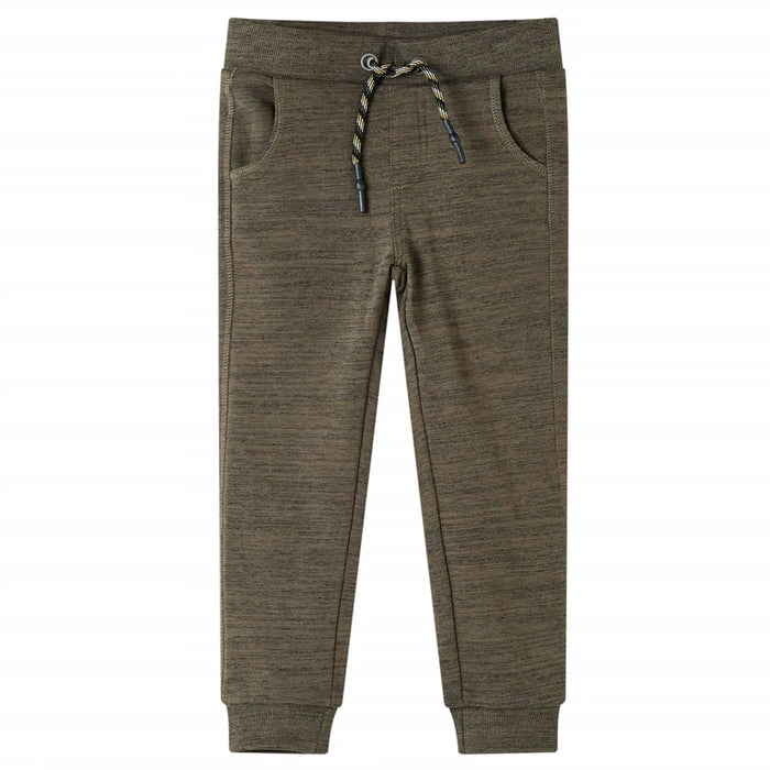 Pantaloni Tuta per Bambini Cachi Scuro Mélange 116 13231