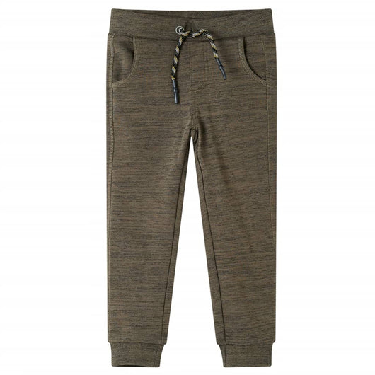 Pantaloni Tuta per Bambini Cachi Scuro Mélange 140 13233