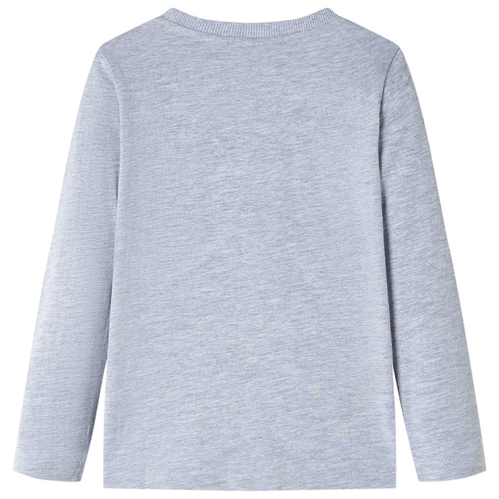 Maglietta Bambino a Maniche Lunghe Grigio Mélange 116cod mxl 133183