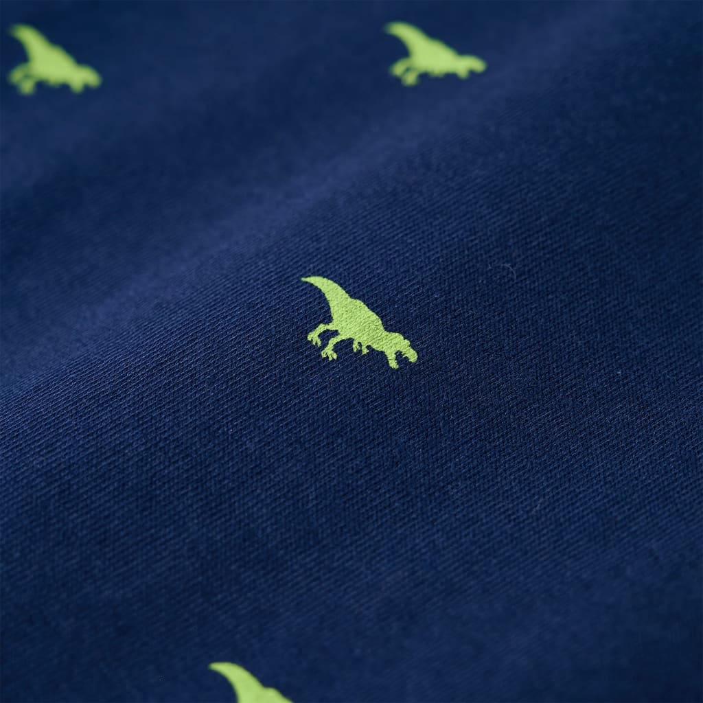 Camicia per Bambini con Stampa Dinosauro Blu Marino 140 13273