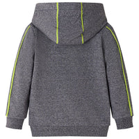 Felpa con Cappuccio e Cerniera per Bambini Grigio Mélange 104cod mxl 132413