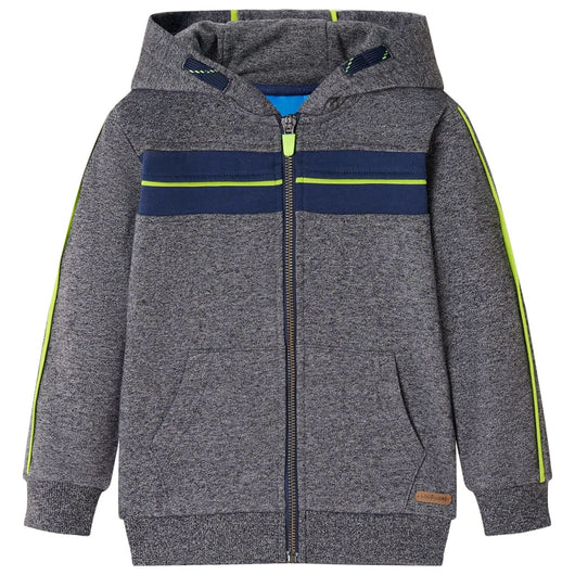 Felpa con Cappuccio e Cerniera per Bambini Grigio Mélange 128cod mxl 132375