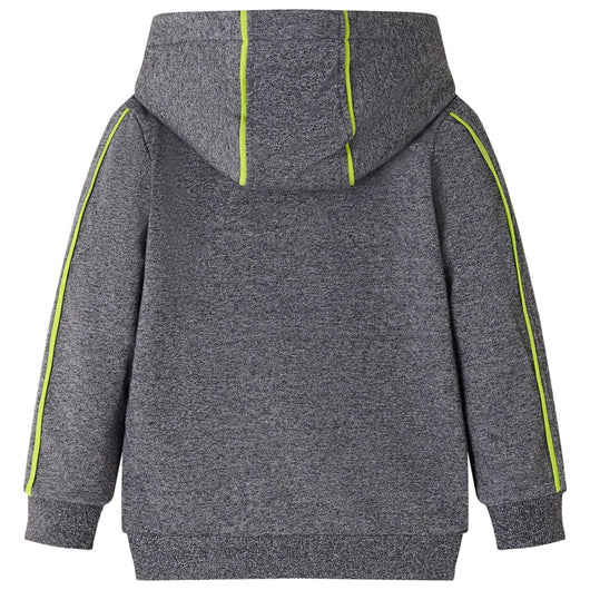 Felpa con Cappuccio e Cerniera per Bambini Grigio Mélange 128cod mxl 132375