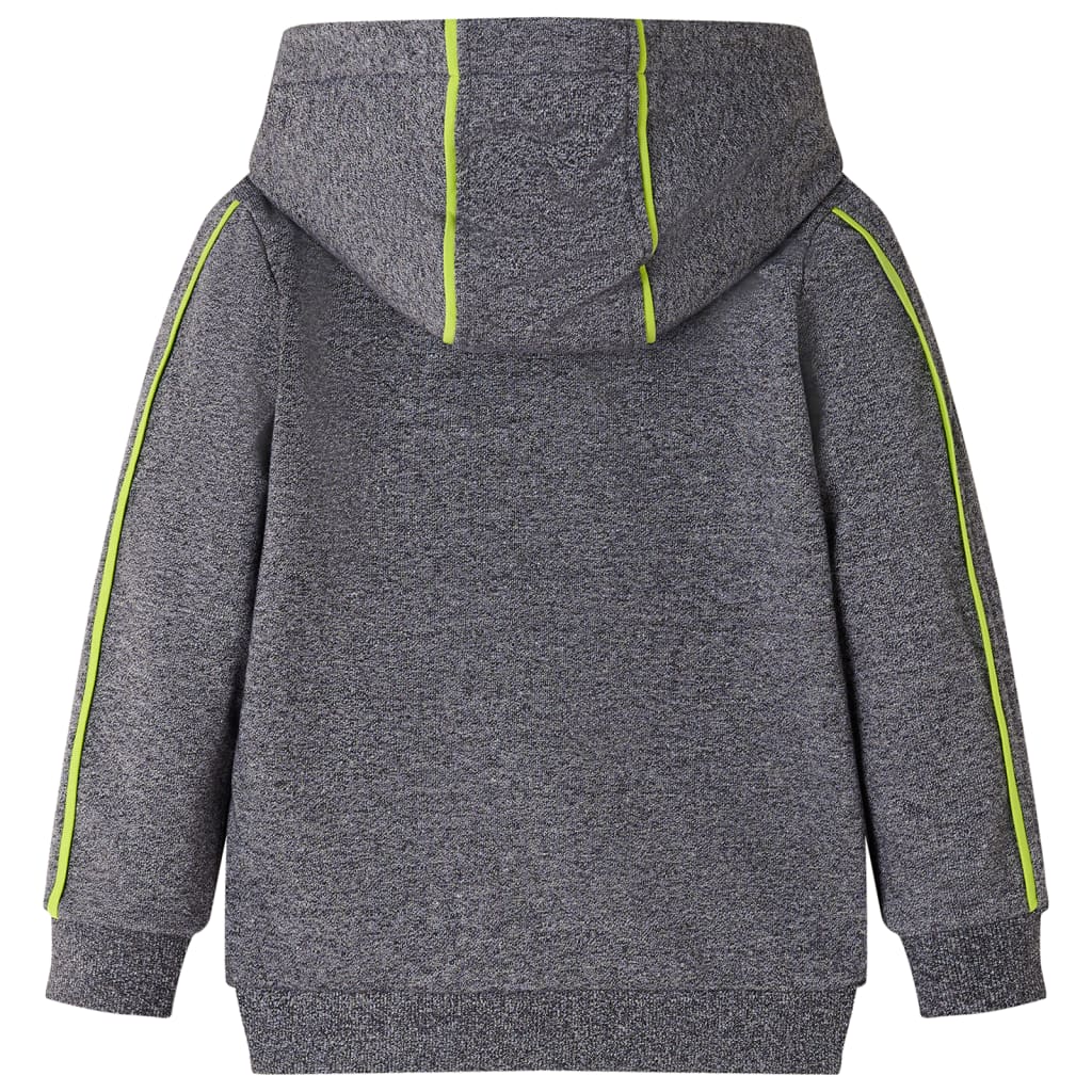 Felpa con Cappuccio e Cerniera per Bambini Grigio Mélange 140cod mxl 93260