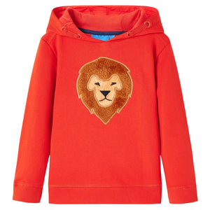 Felpa con Cappuccio da Bambino Rossa 140cod mxl 109897