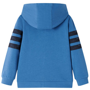 Felpa con Cappuccio e Cerniera per Bambini Blu 140cod mxl 132455