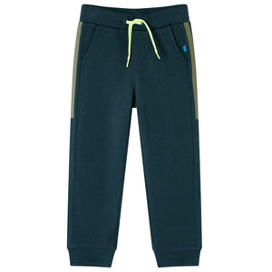 Pantaloni Tuta per Bambini con Coulisse Verde Muschio 128 13422