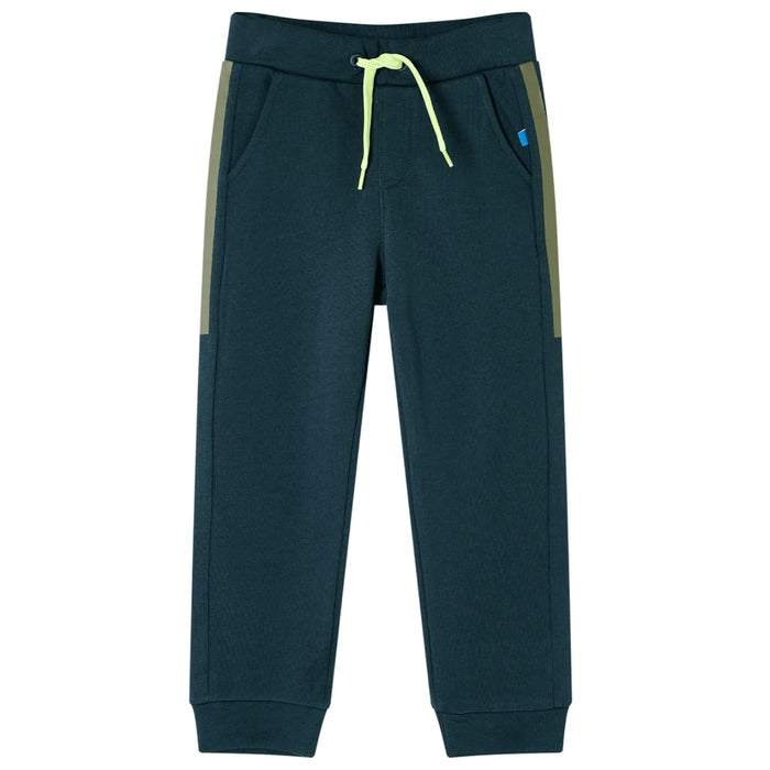 Pantaloni Tuta per Bambini con Coulisse Verde Muschio 128 13422