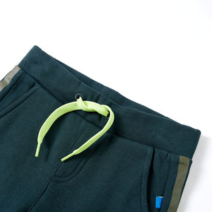 Pantaloni Tuta per Bambini con Coulisse Verde Muschio 128 13422