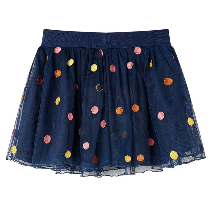 Gonna da Bambina in Tulle a Pois Blu Marino 116cod mxl 132260