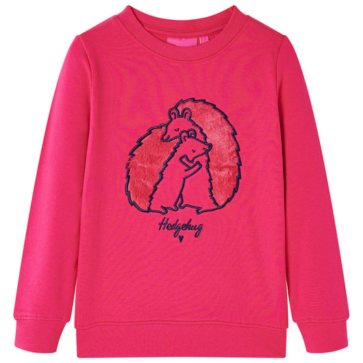 Felpa per Bambini con Design Ricci Abbracciati Fucsia 92 13534