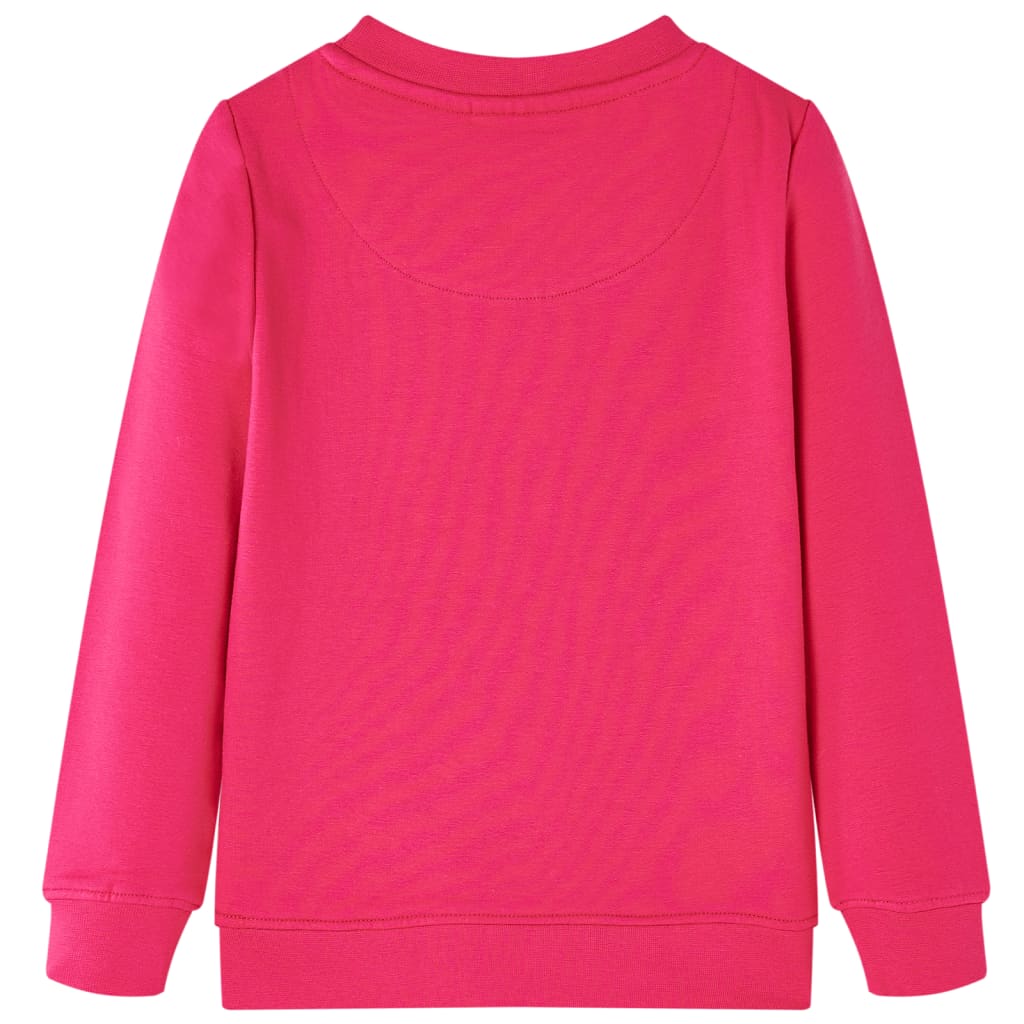 Felpa per Bambini con Design Ricci Abbracciati Fucsia 104 13535