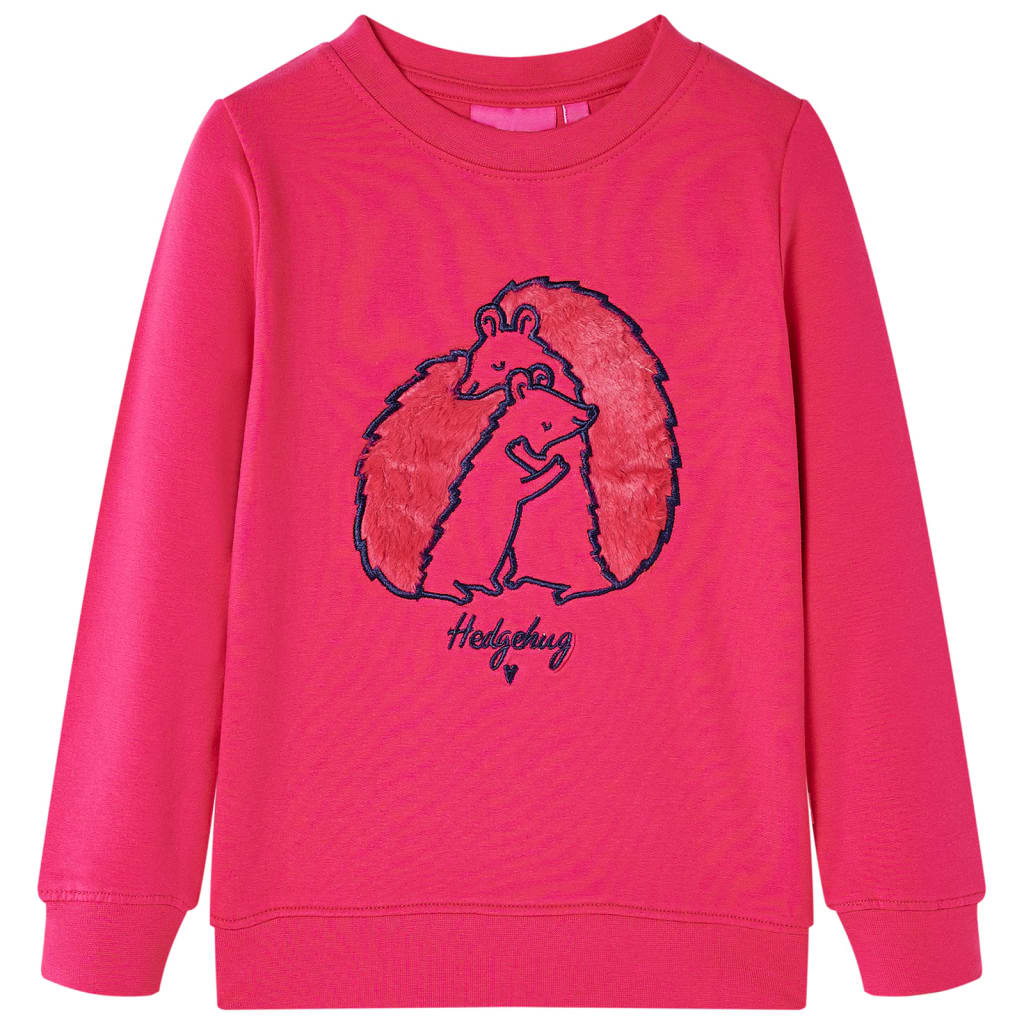 Felpa per Bambini con Design Ricci Abbracciati Fucsia 116 13536