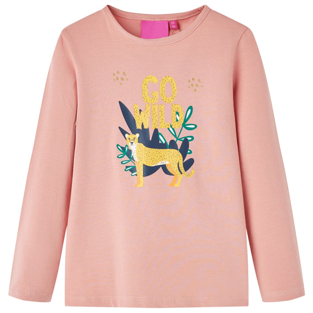 Maglietta per Bambini a Maniche Lunghe Rosa Chiaro 104 13550