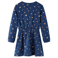 Abito da Bambina a Maniche Lunghe Blu Marino 140cod mxl 132268