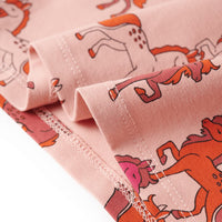 Pigiama per Bambini a Maniche Lunghe Stampa Cavallo Rosa Chiaro 116 13756