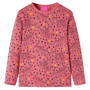 Pigiama da Bambina a Maniche Lunghe Rosa Antico 116cod mxl 109381