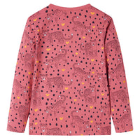 Pigiama da Bambina a Maniche Lunghe Rosa Antico 116cod mxl 109381