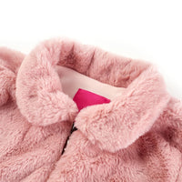 Cappotto per Bambini in Pelliccia Sintetica Rosa 92cod mxl 108103