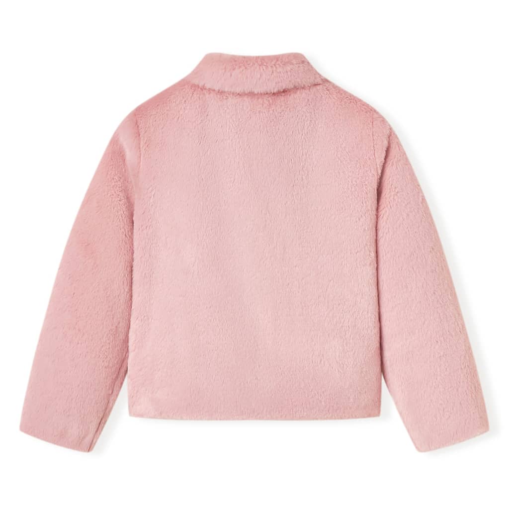 Cappotto per Bambini in Pelliccia Sintetica Rosa 104 13860