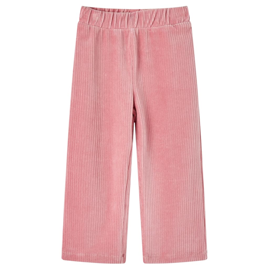 Pantaloni per Bambini in Velluto a Coste Rosa Chiaro 92 13889