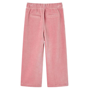 Pantaloni per Bambini in Velluto a Coste Rosa Chiaro 92 13889