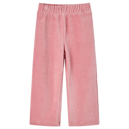 Pantaloni per Bambini in Velluto a Coste Rosa Chiaro 104 13890