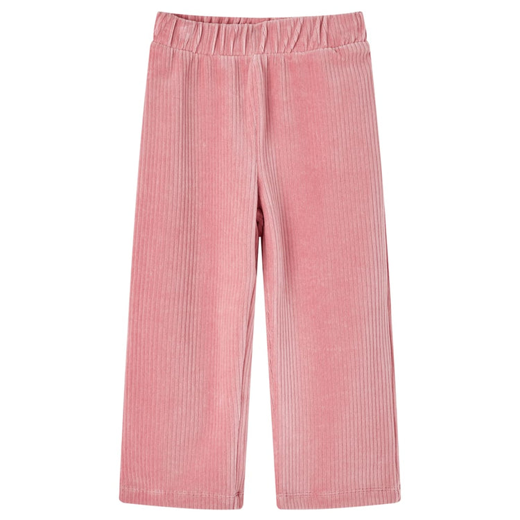 Pantaloni per Bambini in Velluto a Coste Rosa Chiaro 104 13890