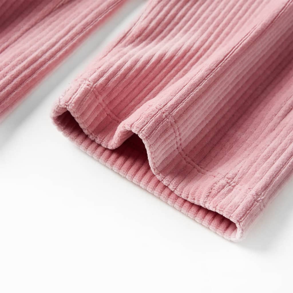 Pantaloni per Bambini in Velluto a Coste Rosa Chiaro 104 13890