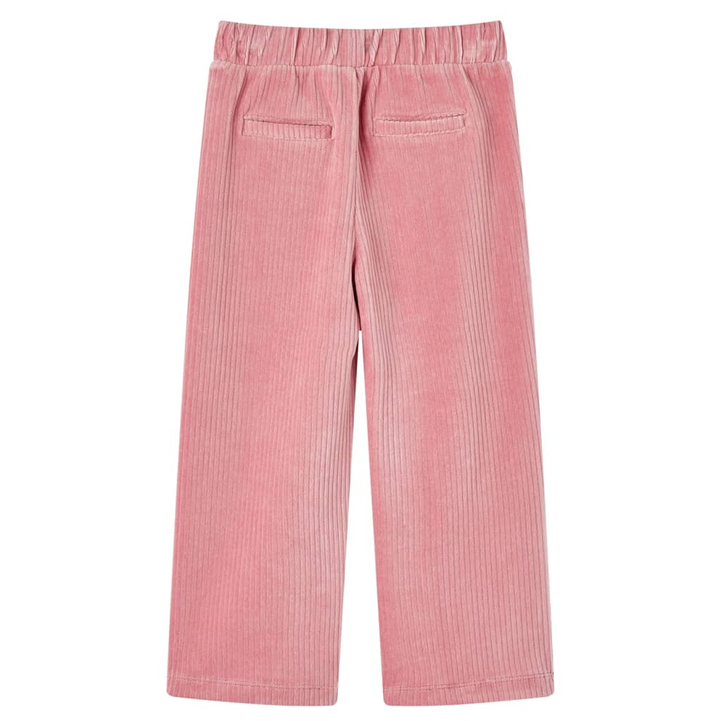 Pantaloni per Bambini in Velluto a Coste Rosa Chiaro 116 13891