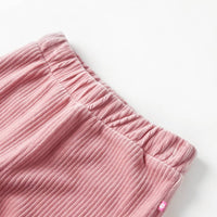 Pantaloni per Bambini in Velluto a Coste Rosa Chiaro 116 13891