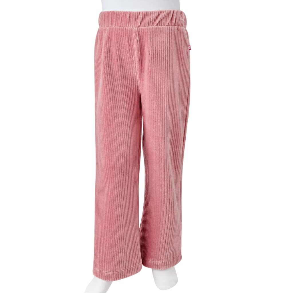 Pantaloni per Bambini in Velluto a Coste Rosa Chiaro 116 13891