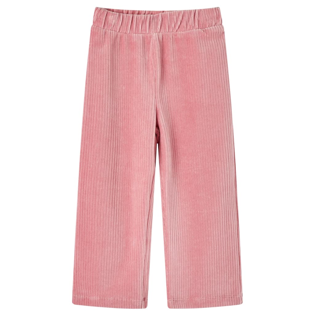 Pantaloni per Bambini in Velluto a Coste Rosa Chiaro 128 13892